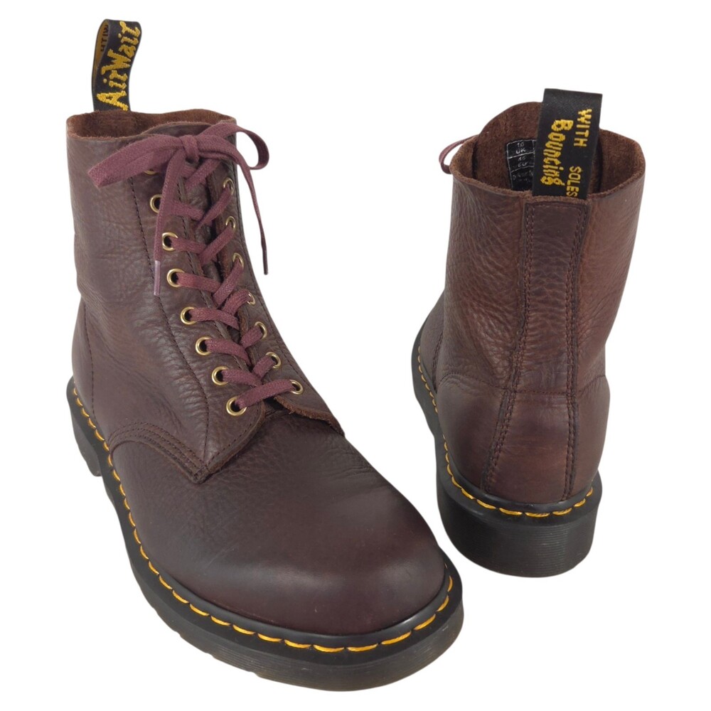 Dr. Martens Pascal Cask Combat Boots US 11 EU 45 Mens Brown $180